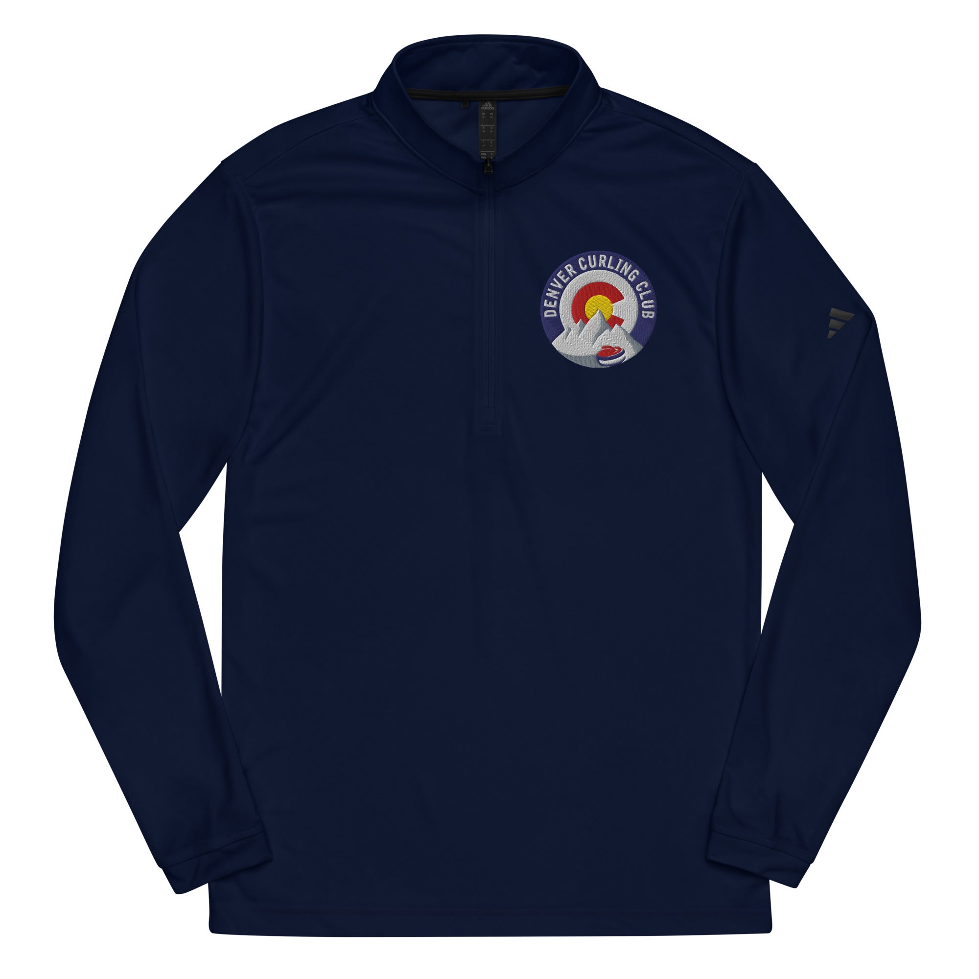 Adidas® Denver Curling Club Quarter zip pullover - Broomfitters