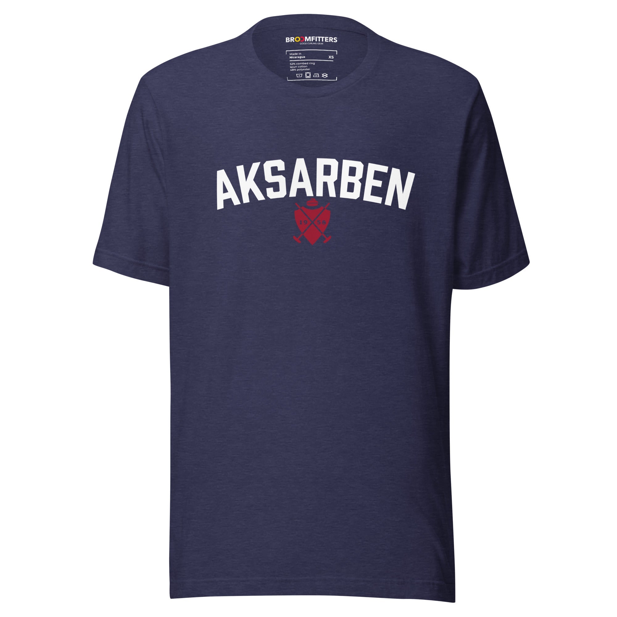 Aksarben Curling Block & Logo t-shirt - Broomfitters