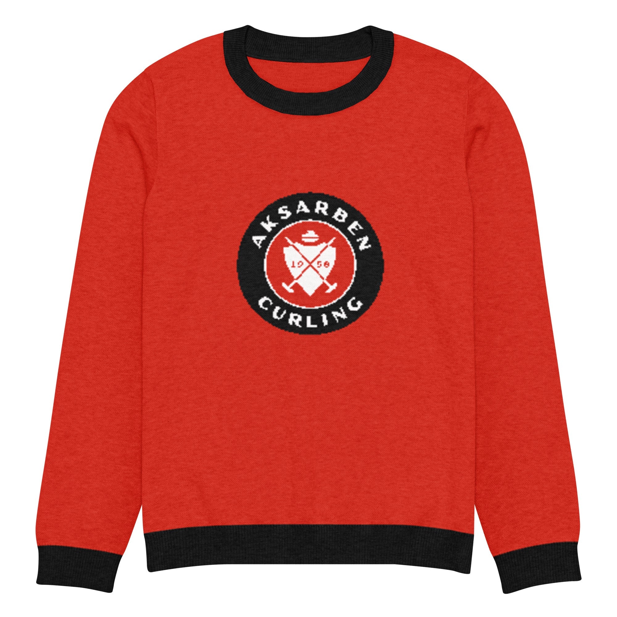 Aksarben Curling Club Knitted crew neck sweater - Broomfitters
