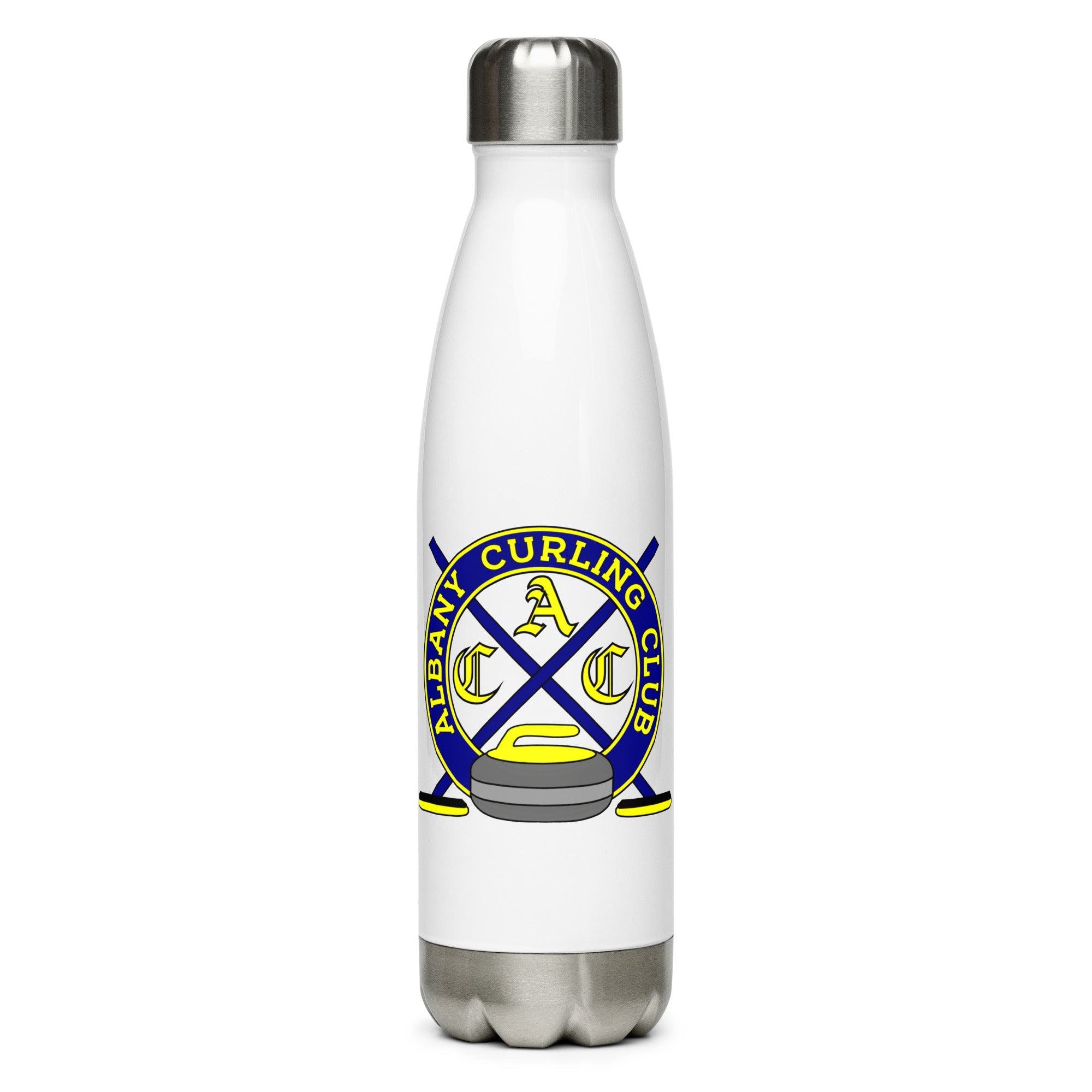 Albany Curling Club Stainless steel water bottle - Broomfitters
