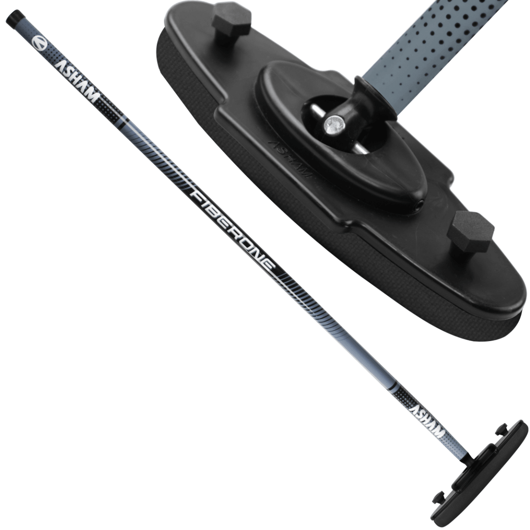 Asham V2 Fiberglass Curling Broom - Broomfitters