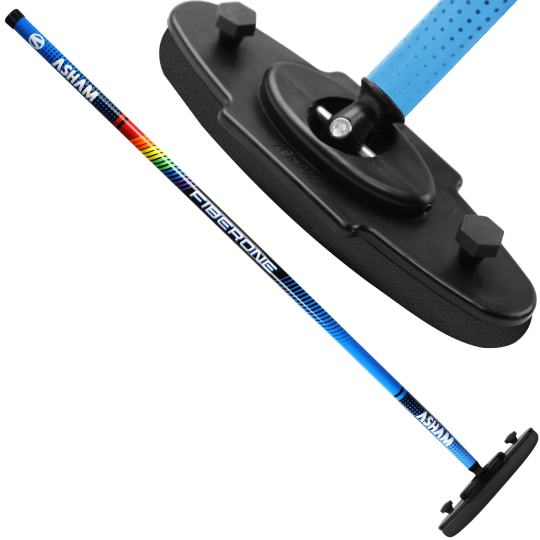 Asham V2 Fiberglass Curling Broom - Broomfitters