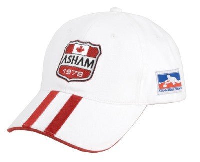 Baseball Cap - Asham White Crest - Broomfitters