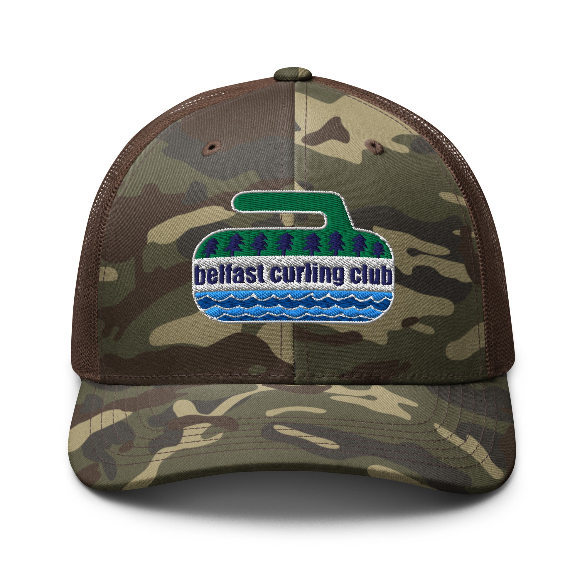 Belfast Curling Camouflage trucker hat - Broomfitters