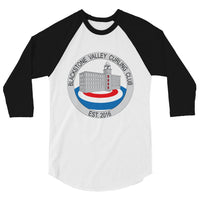 Blackstone Valley Curling Club 3/4 sleeve raglan shirt - Broomfitters