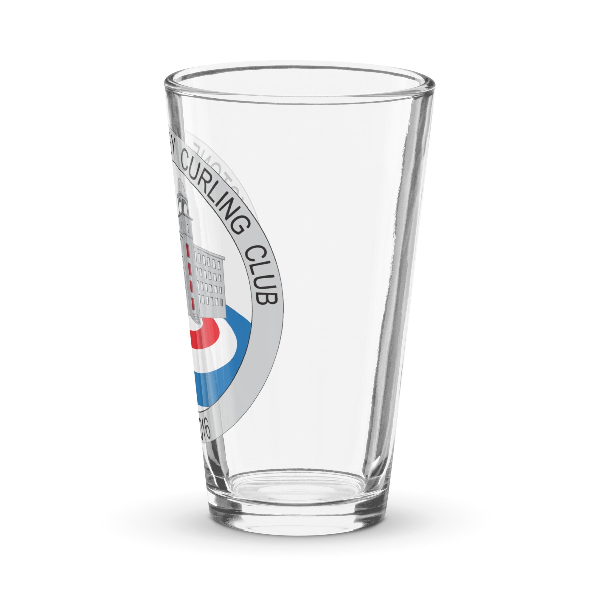 Blackstone Valley Curling Club Shaker pint glass - Broomfitters