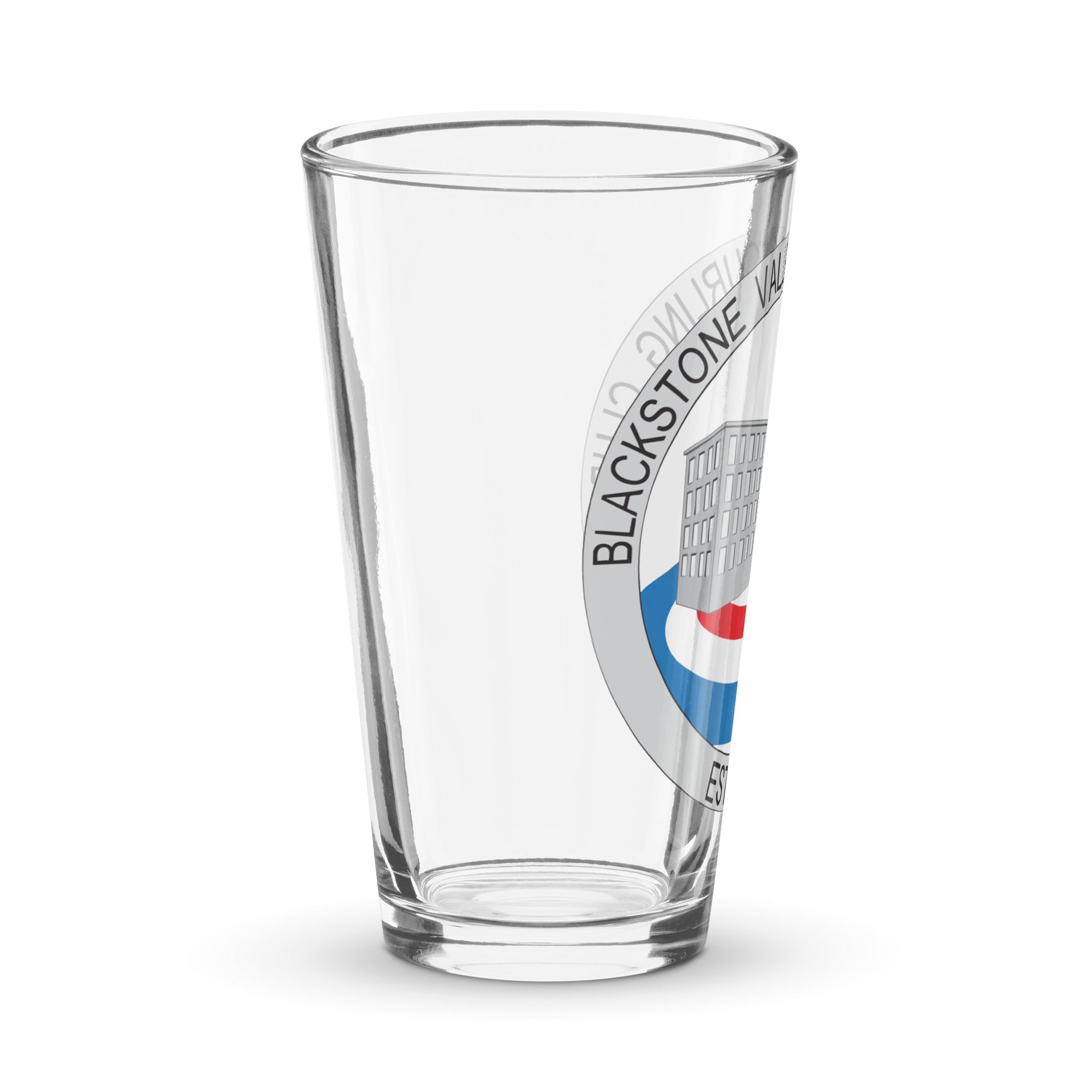 Blackstone Valley Curling Club Shaker pint glass - Broomfitters