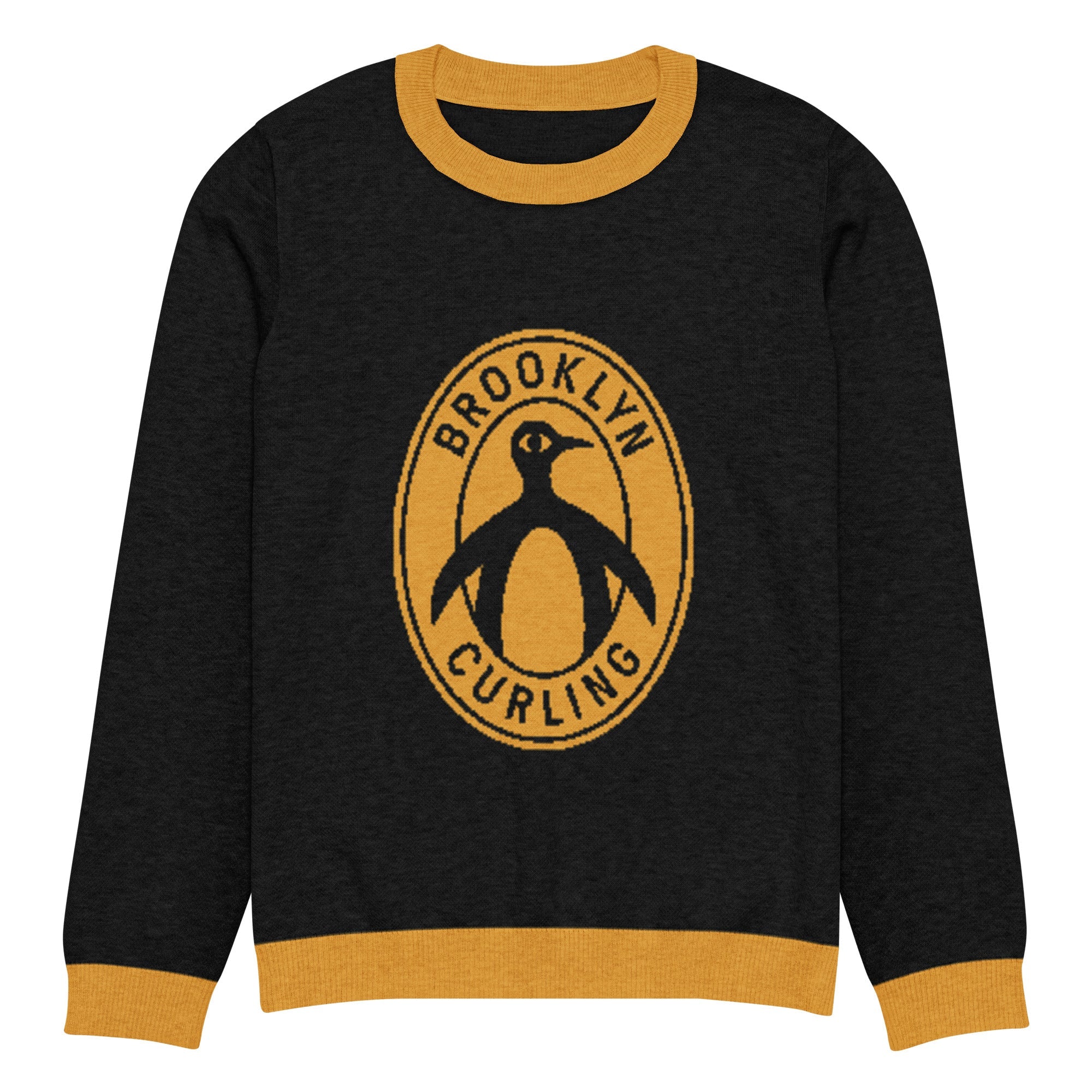 Brooklyn Curling Club Knitted crew neck sweater - Broomfitters