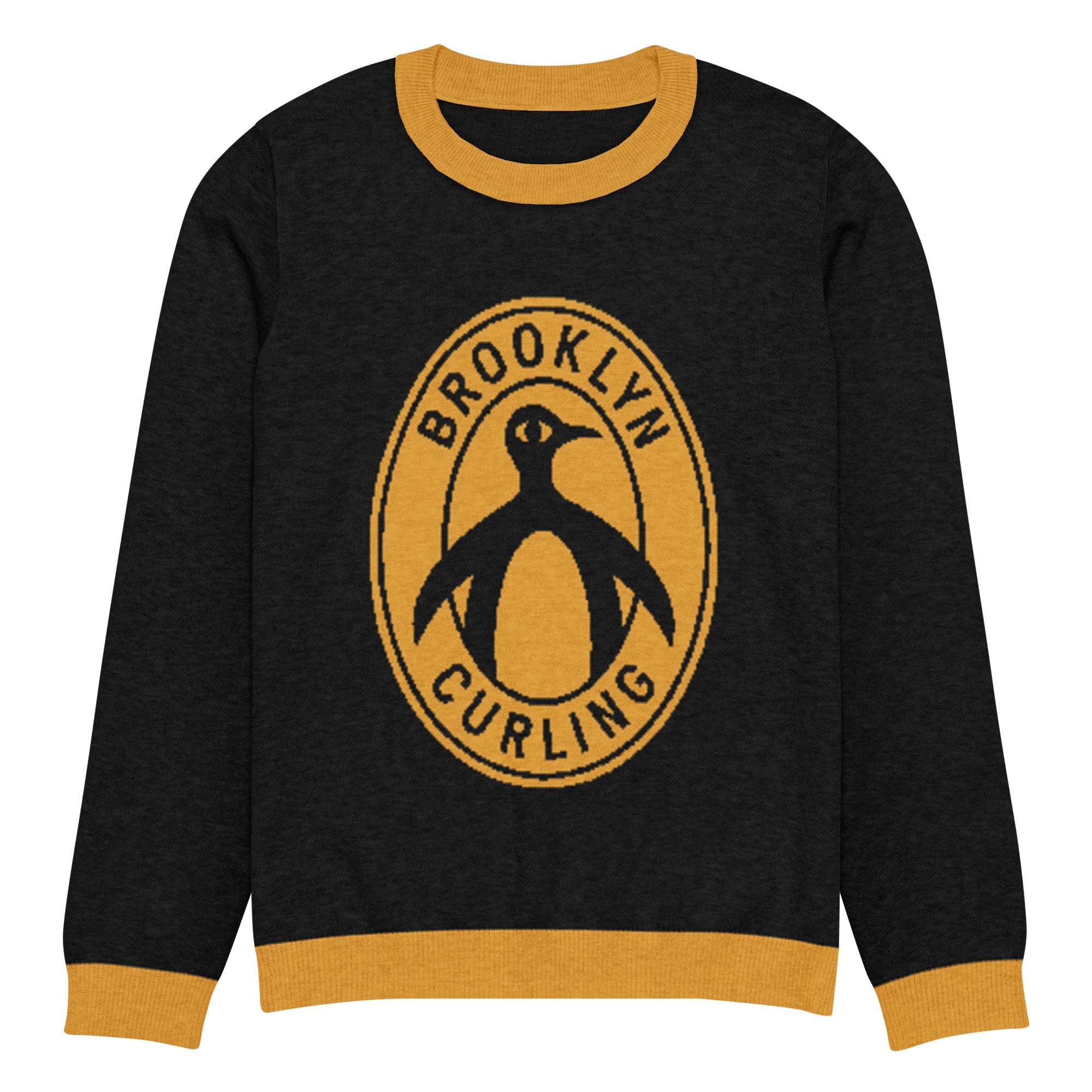Brooklyn Curling Club Knitted crew neck sweater - Broomfitters