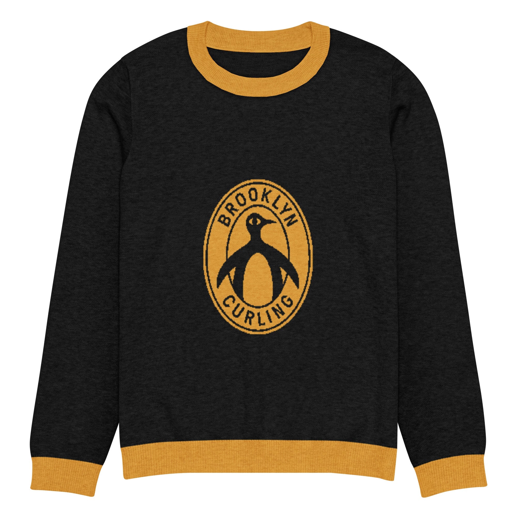 Brooklyn Curling Club Knitted crew neck sweater - Broomfitters