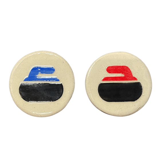 Ceramic Curling Stone Magnet - Broomfitters