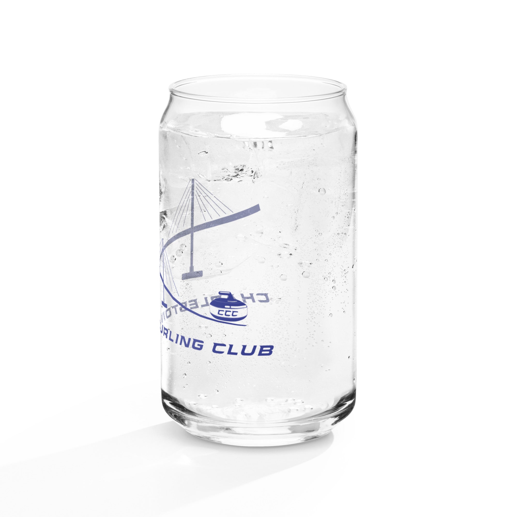 Charleston Curling Club can - shaped glass - Broomfitters