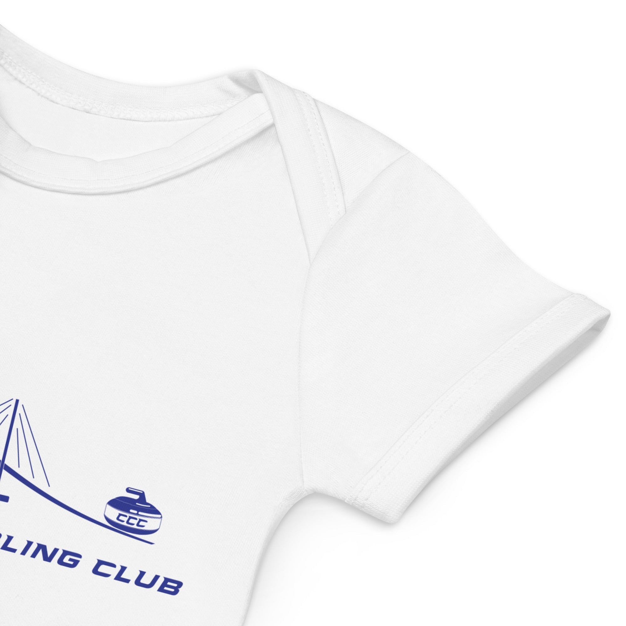 Charleston Curling Club organic cotton baby bodysuit - Broomfitters