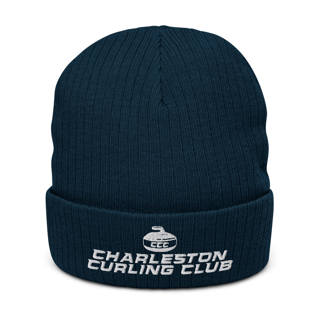 Charleston Curling Club Ribbed knit beanie - Broomfitters