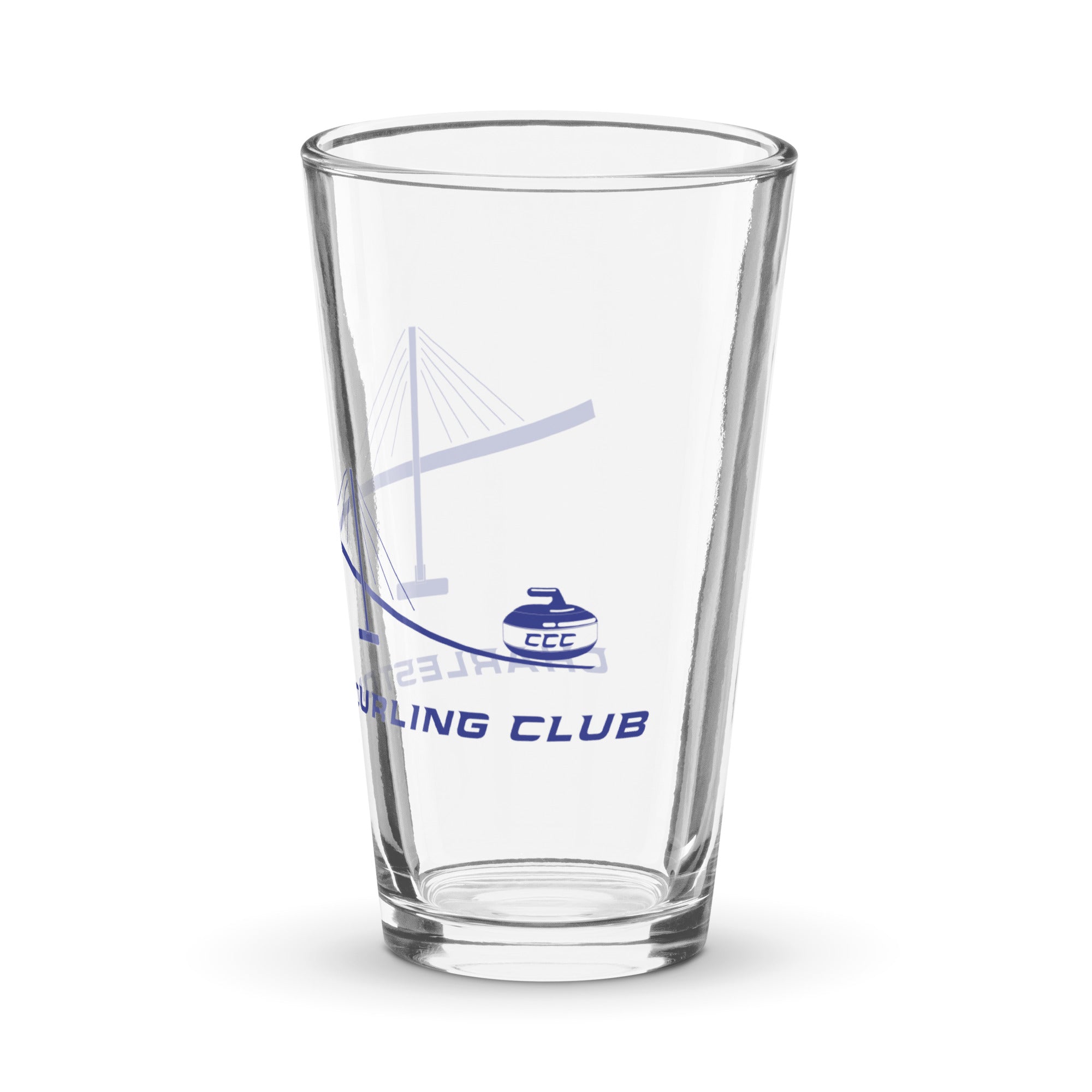 Charleston Curling Club shaker pint glass - Broomfitters