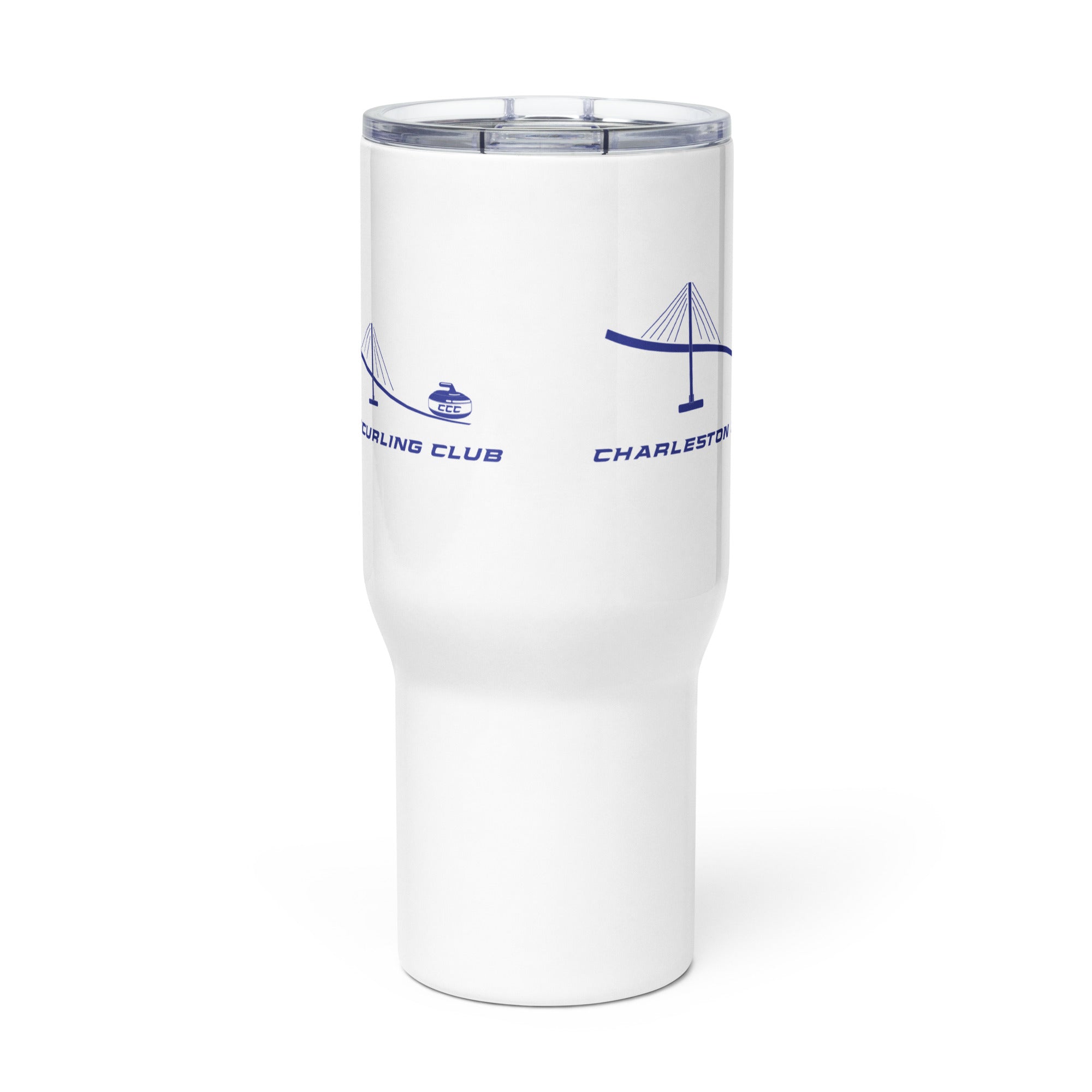 Charleston Curling Club Travel mug with a handle - Broomfitters