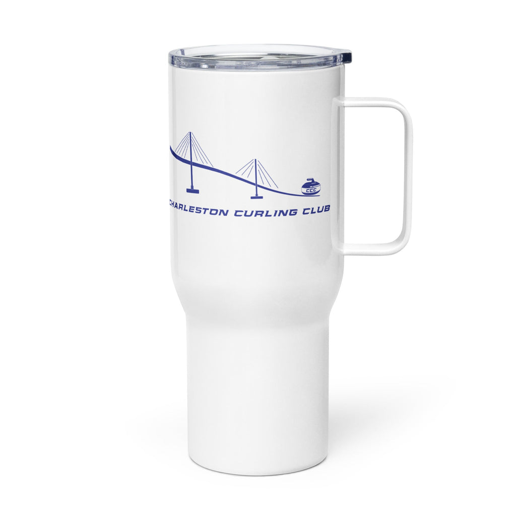 Charleston Curling Club Travel mug with a handle - Broomfitters