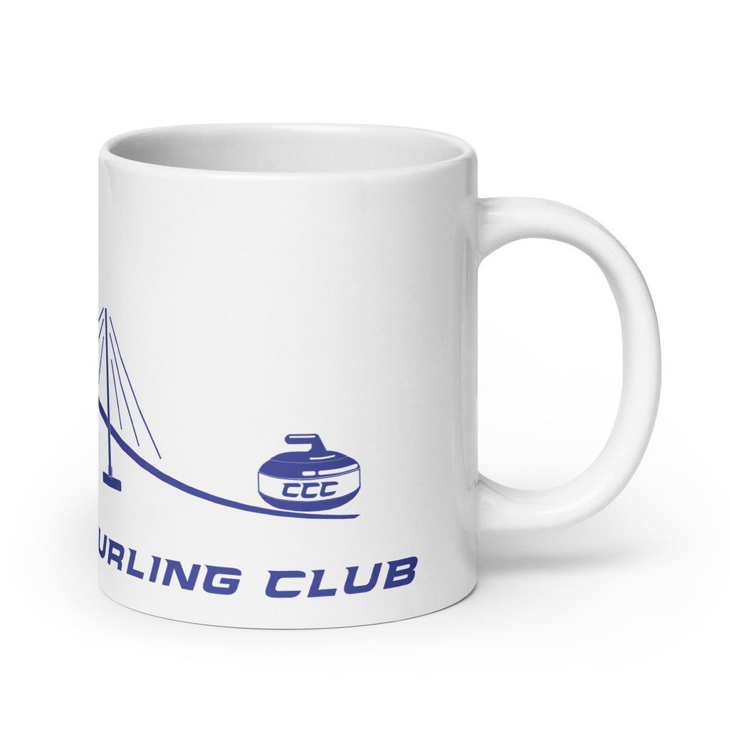 Charleston Curling Club White glossy mug - Broomfitters