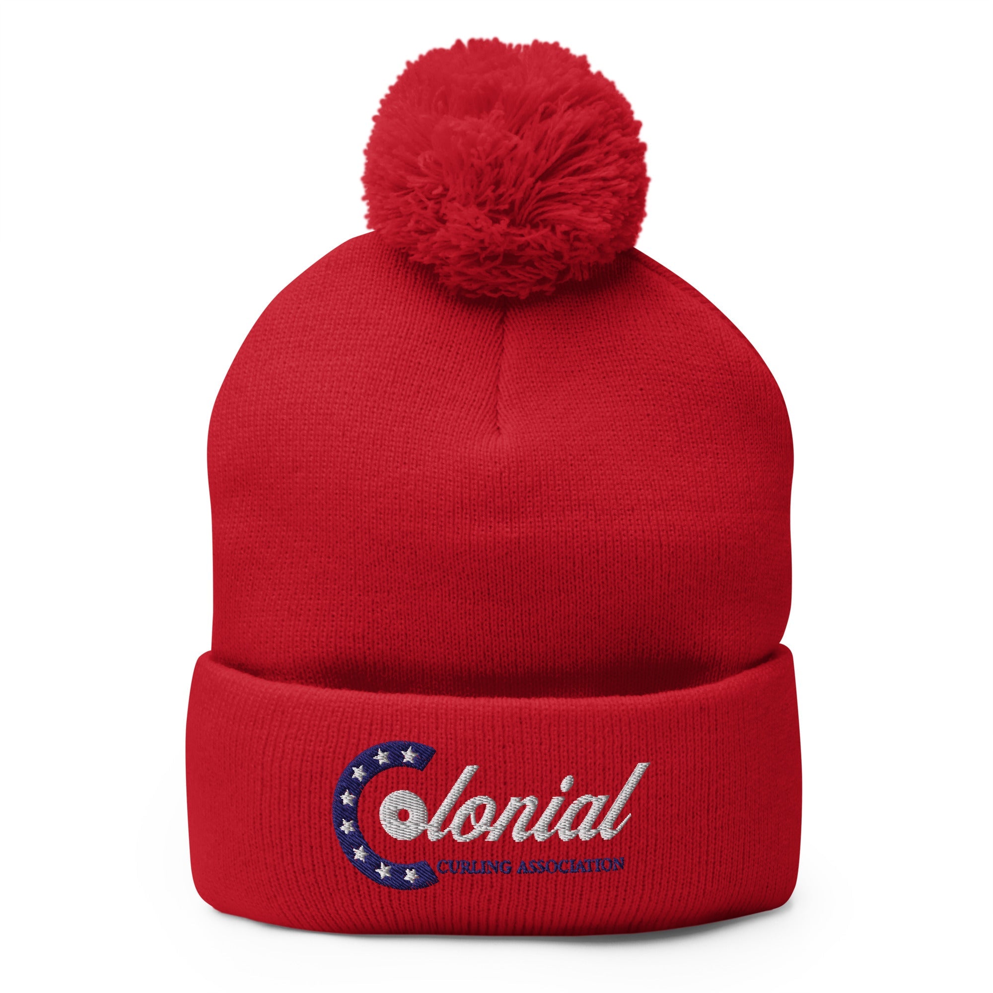 Colonial Curling Club Pom-Pom Beanie - Broomfitters
