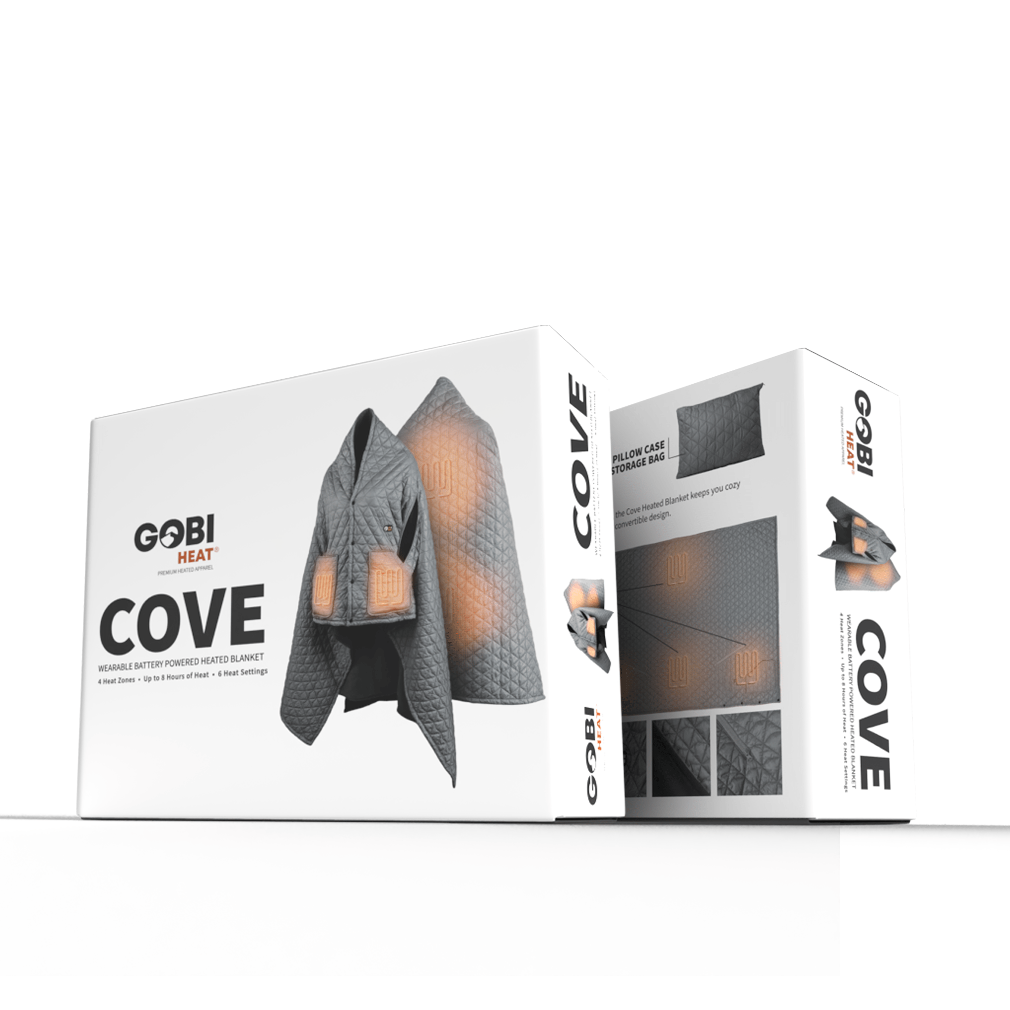 Cove Heated Portable Blanket - with Dual Control - Broomfitters