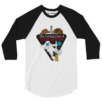 Curling Club of Houston 3/4 sleeve raglan shirt - Broomfitters