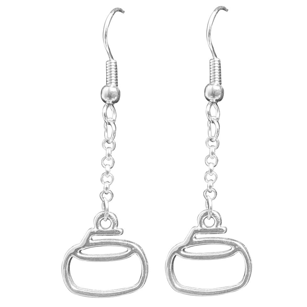 Curling Rock Earrings - Broomfitters