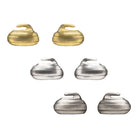 Curling Rock Stud Earrings - Broomfitters