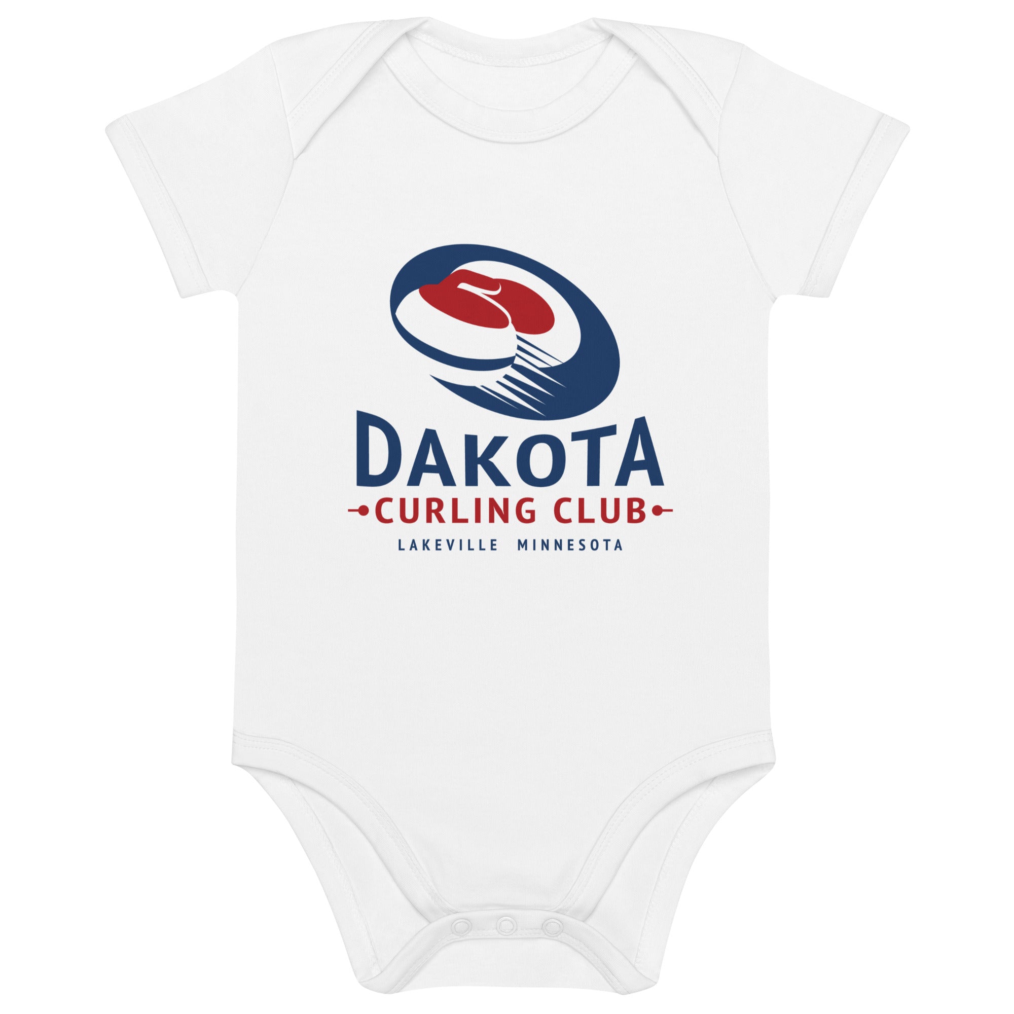 Dakota Curling Club Organic cotton baby bodysuit - Broomfitters