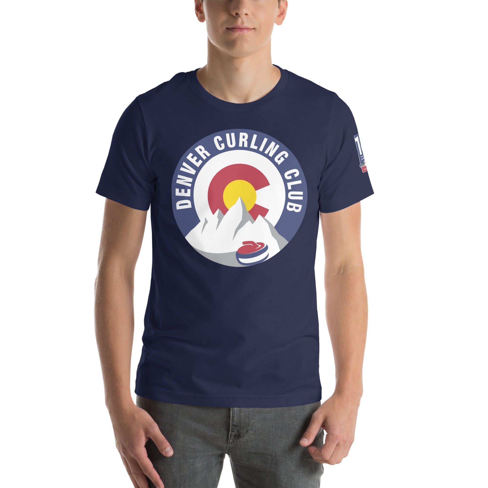 Denver Curling Club 10th Anniversary Unisex t-shirt - Broomfitters