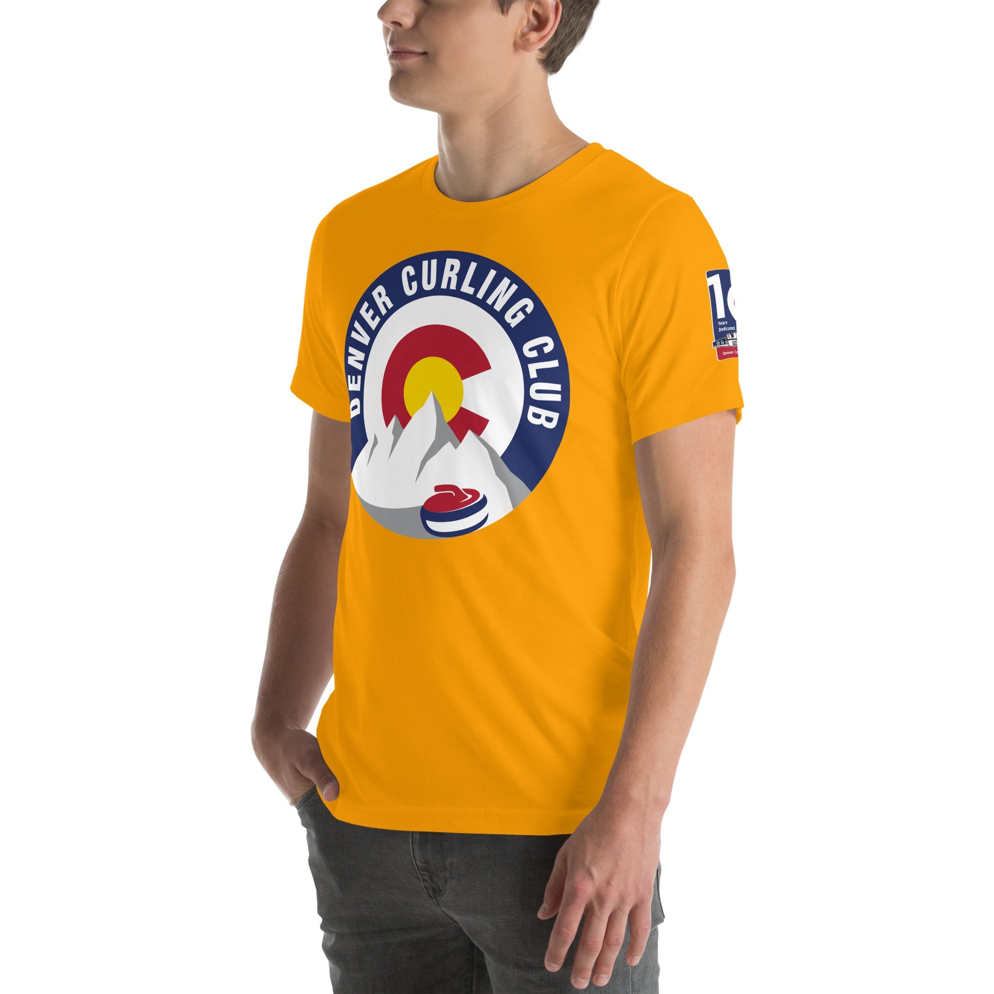 Denver Curling Club 10th Anniversary Unisex t-shirt - Broomfitters