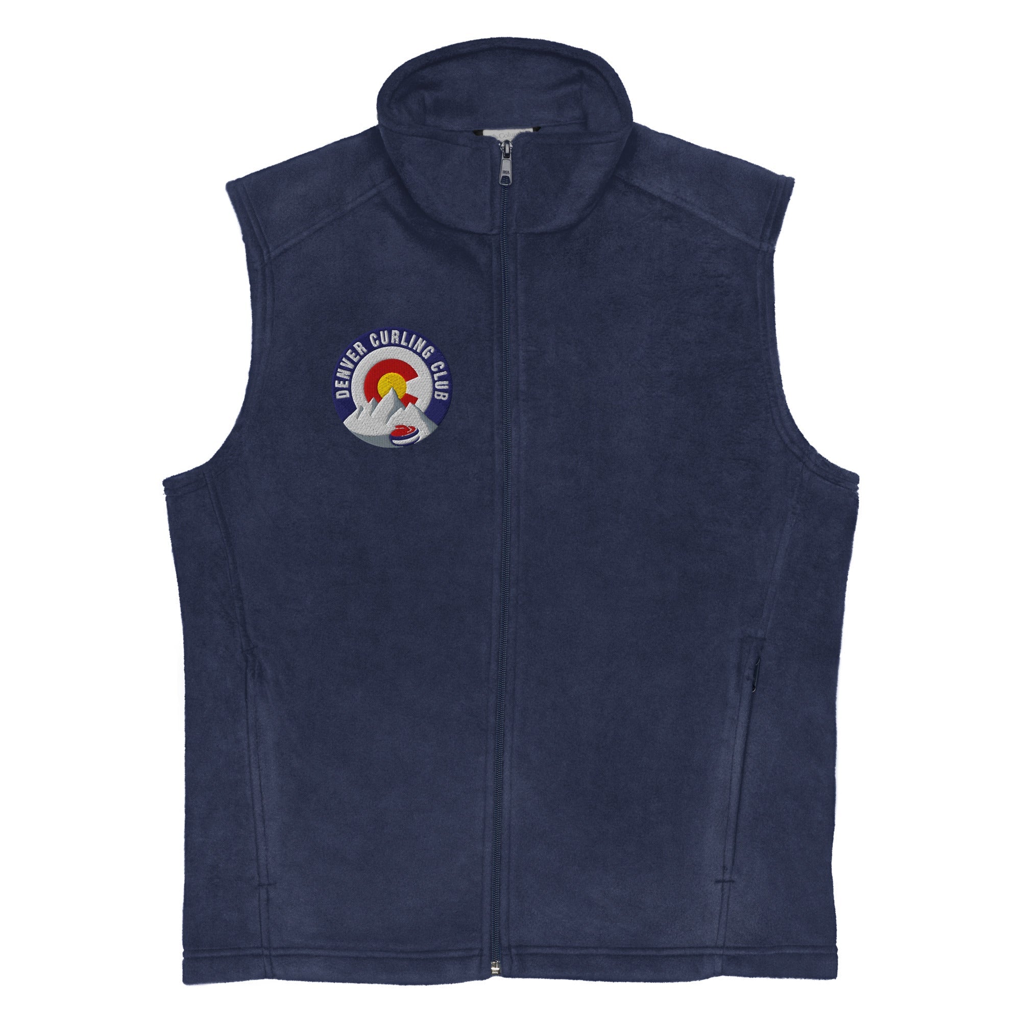 Denver Curling Club Men’s Columbia fleece vest - Broomfitters