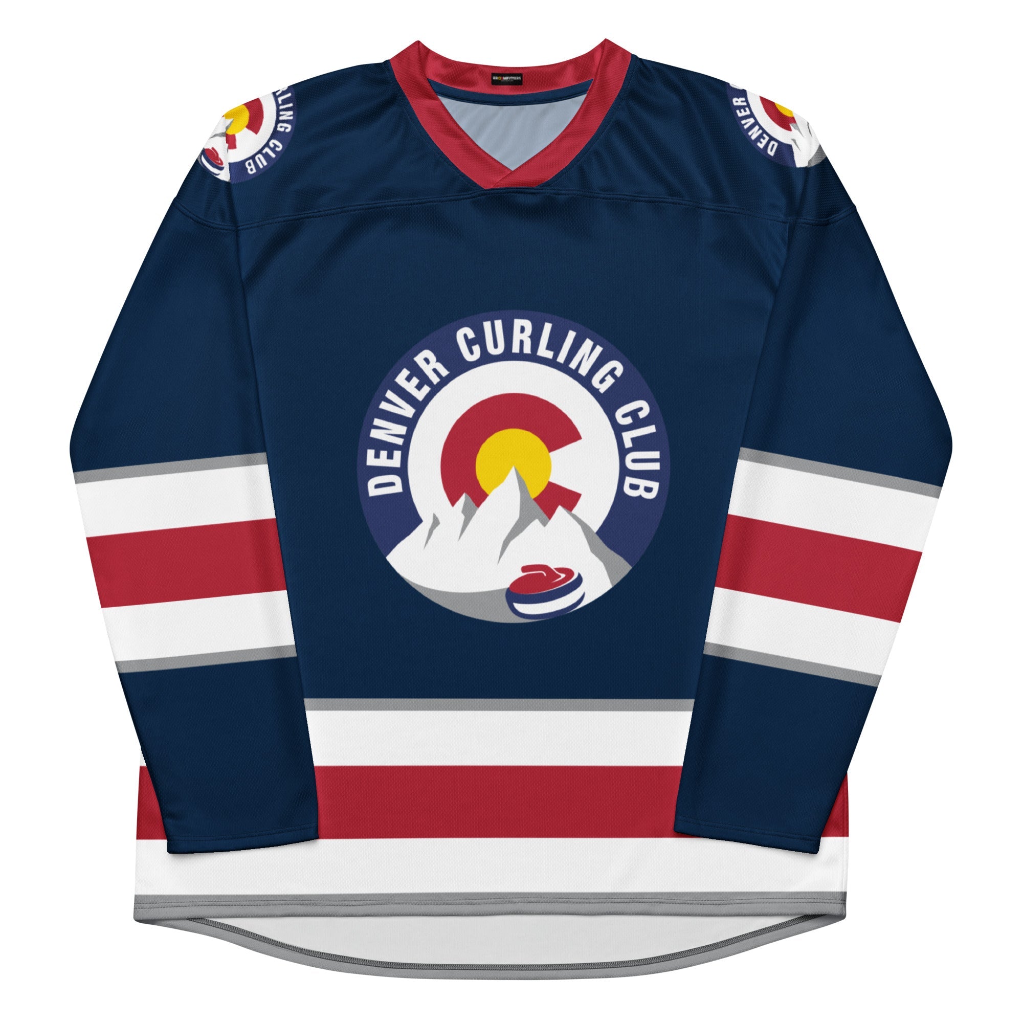 Denver Curling Club Recycled hockey style fan jersey - Broomfitters