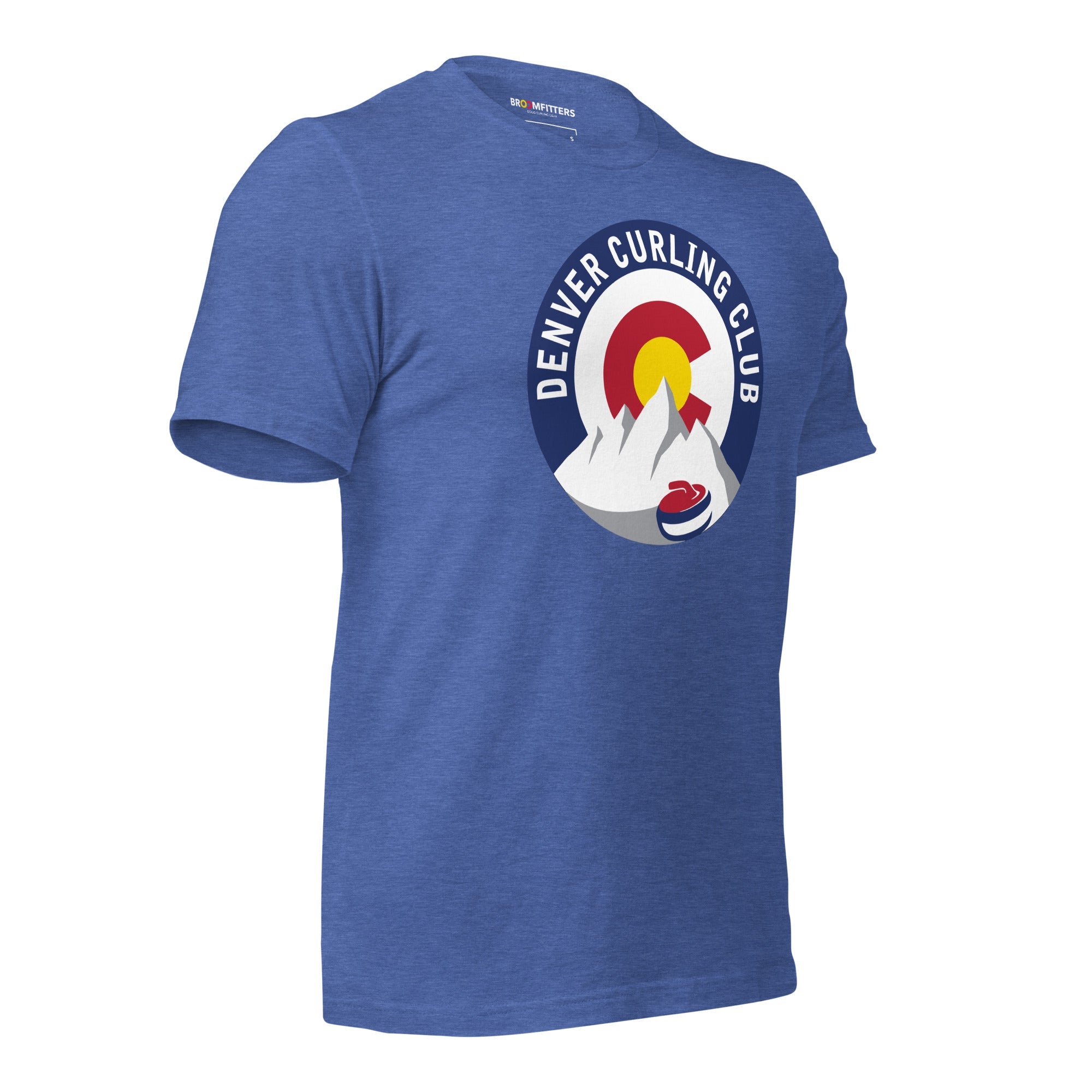 Denver Curling Club T-shirt with 10th Anniversary Sleeve - Broomfitters