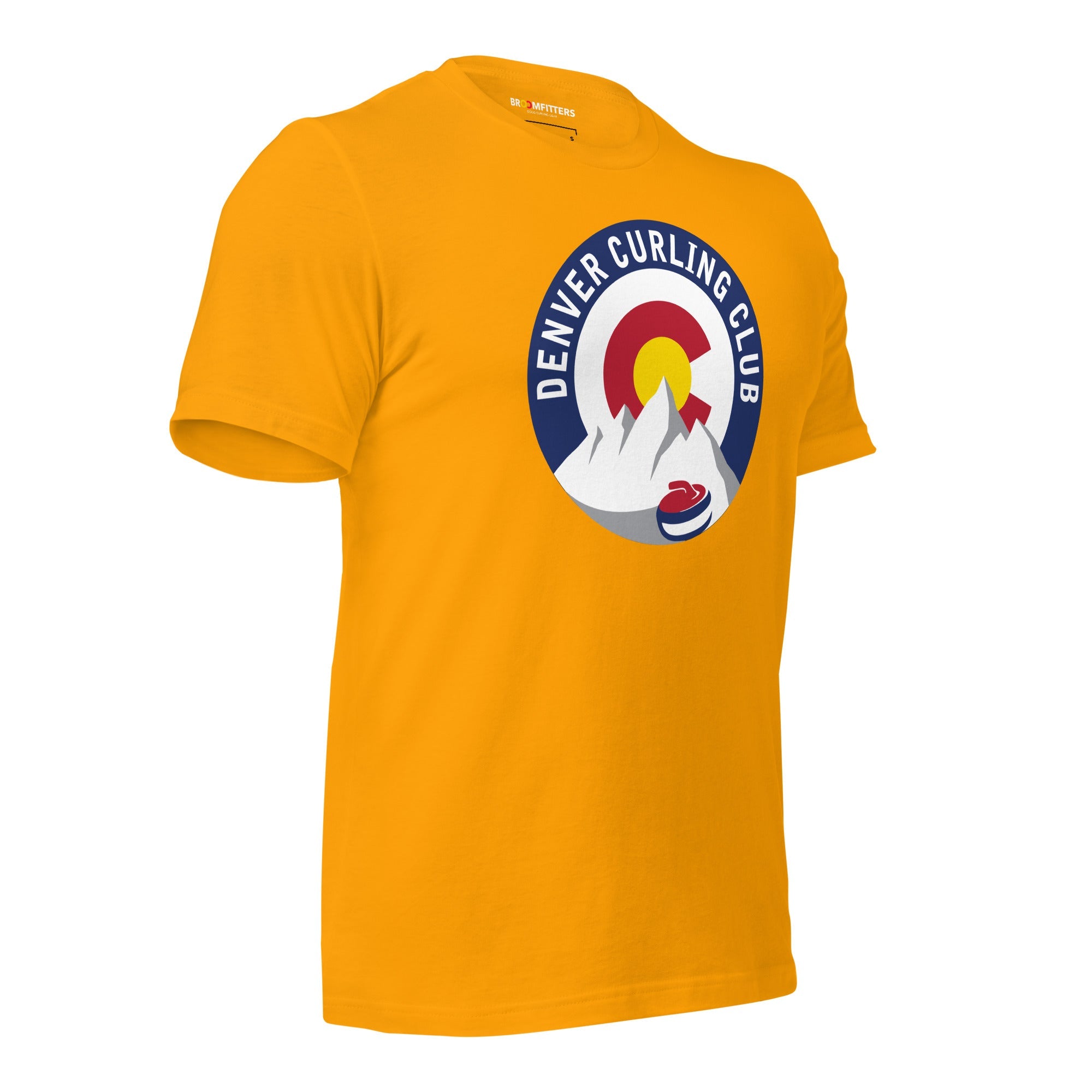 Denver Curling Club T-shirt with 10th Anniversary Sleeve - Broomfitters