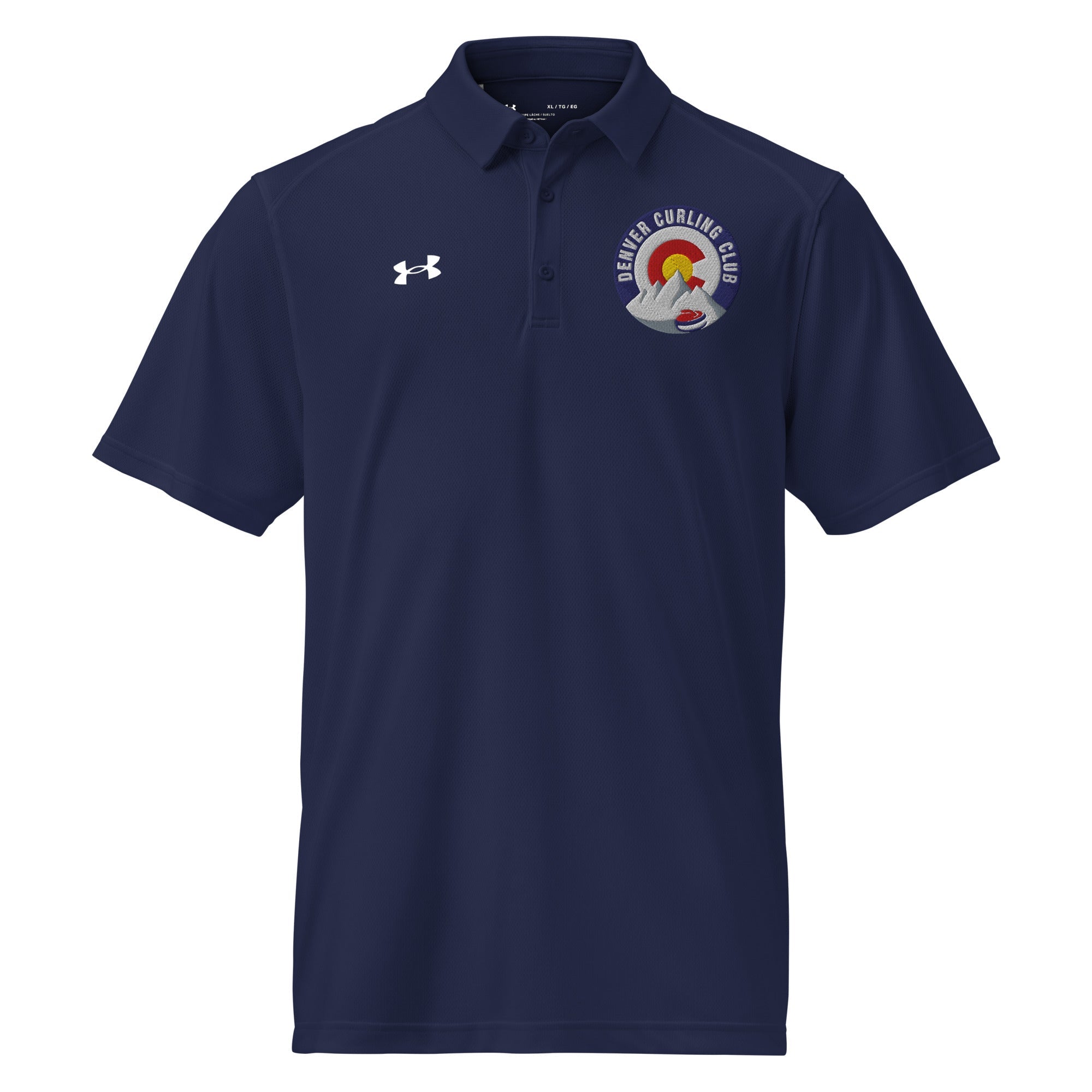 Denver Curling Club Under Armour® men's polo - Broomfitters