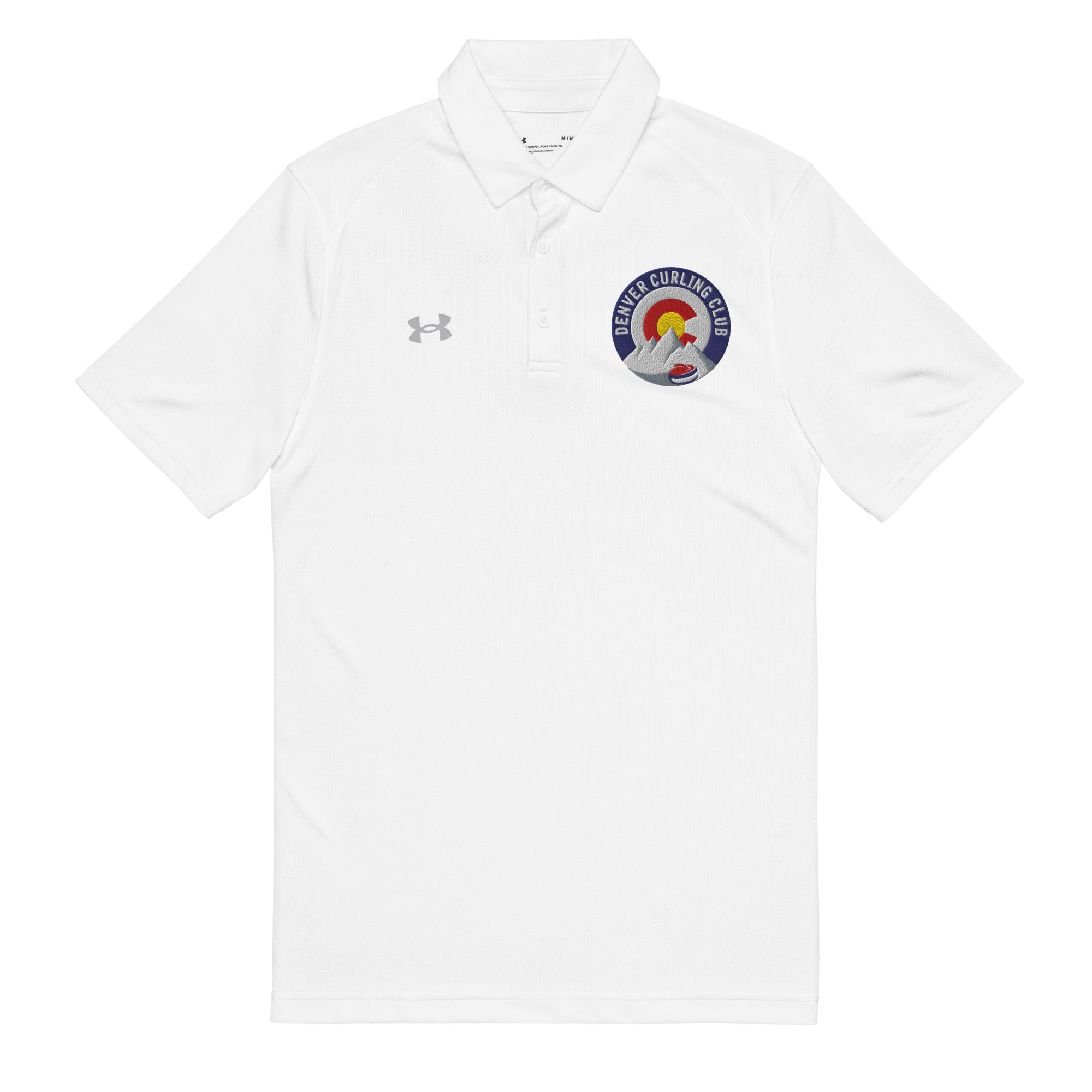 Denver Curling Club Under Armour® men's polo - Broomfitters