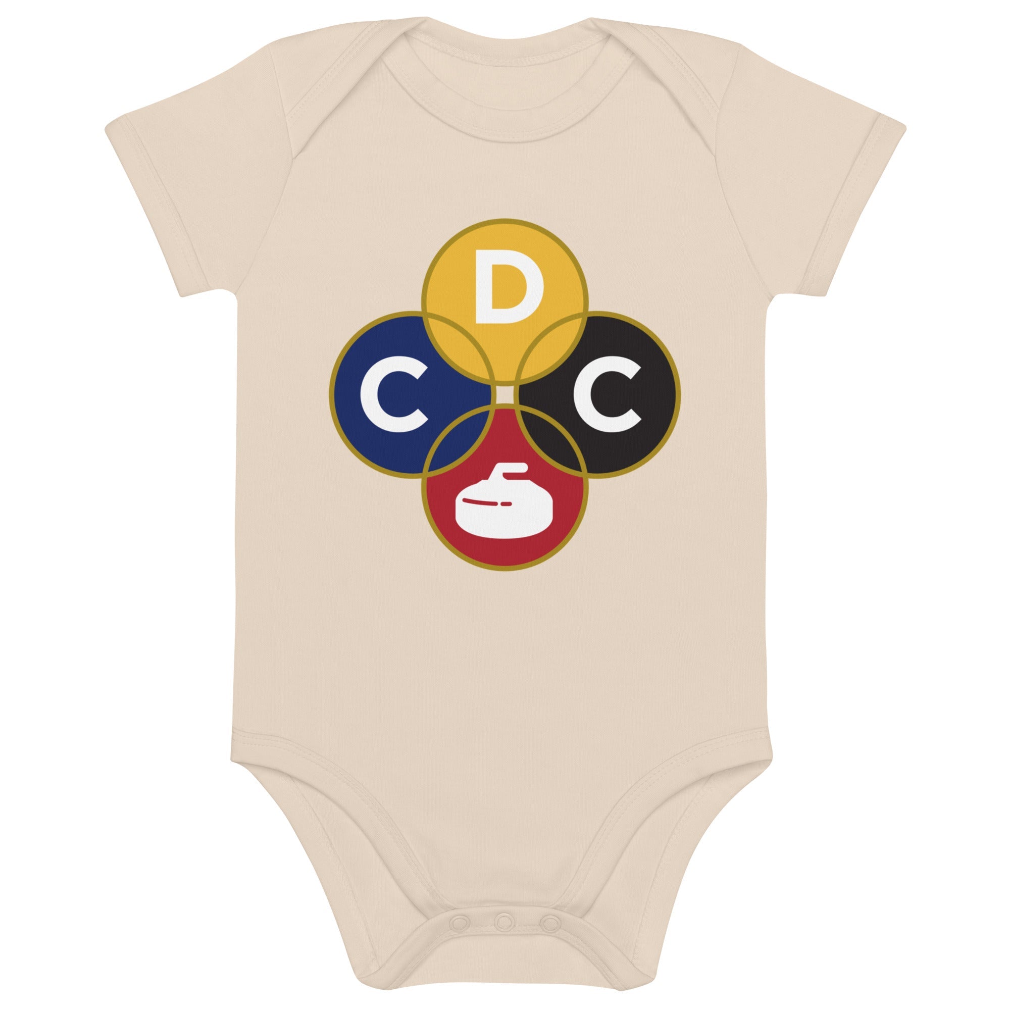 Duluth Curling Club Organic cotton baby bodysuit - Broomfitters