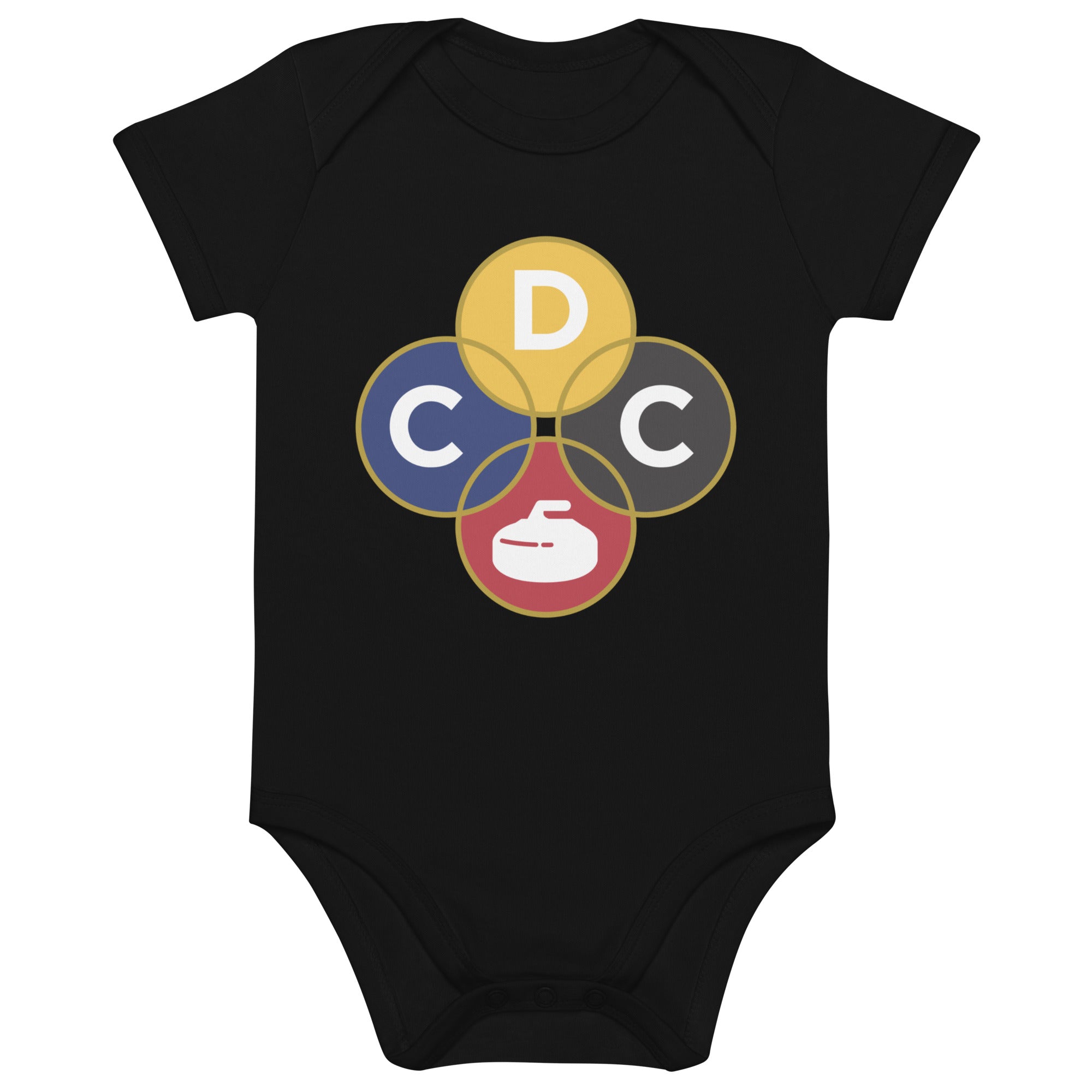 Duluth Curling Club Organic cotton baby bodysuit - Broomfitters