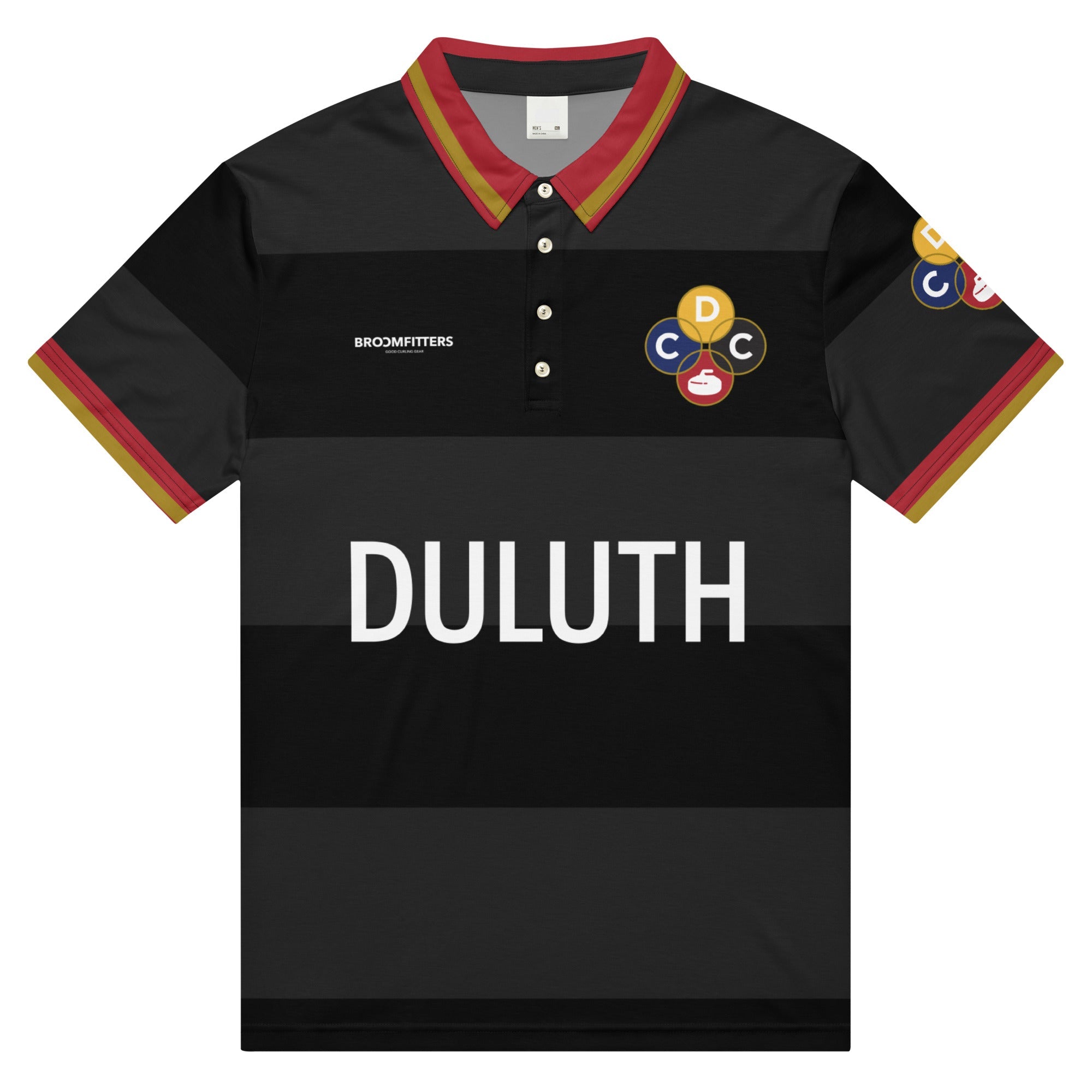 Duluth Curling Club Uniform Men’s slim fit polo - Broomfitters