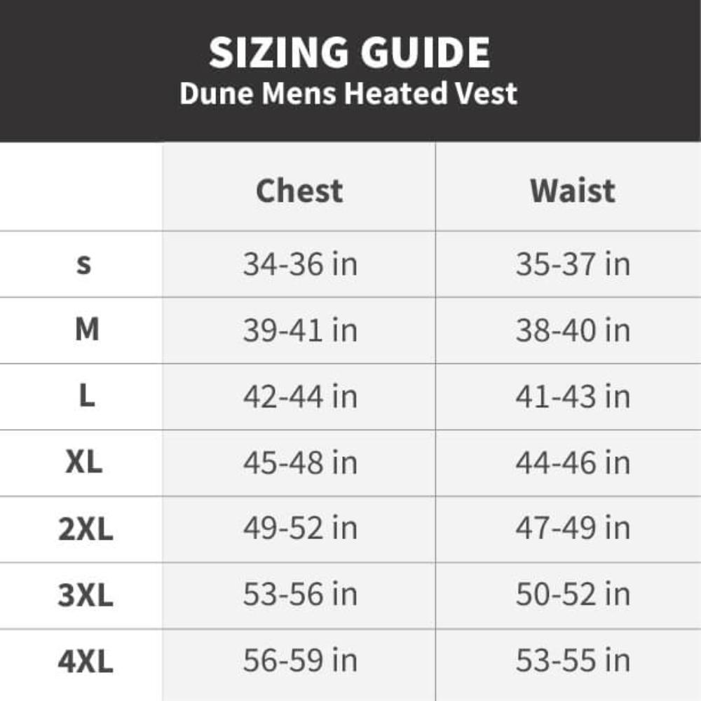 Dune Mens Heated Vest - Broomfitters