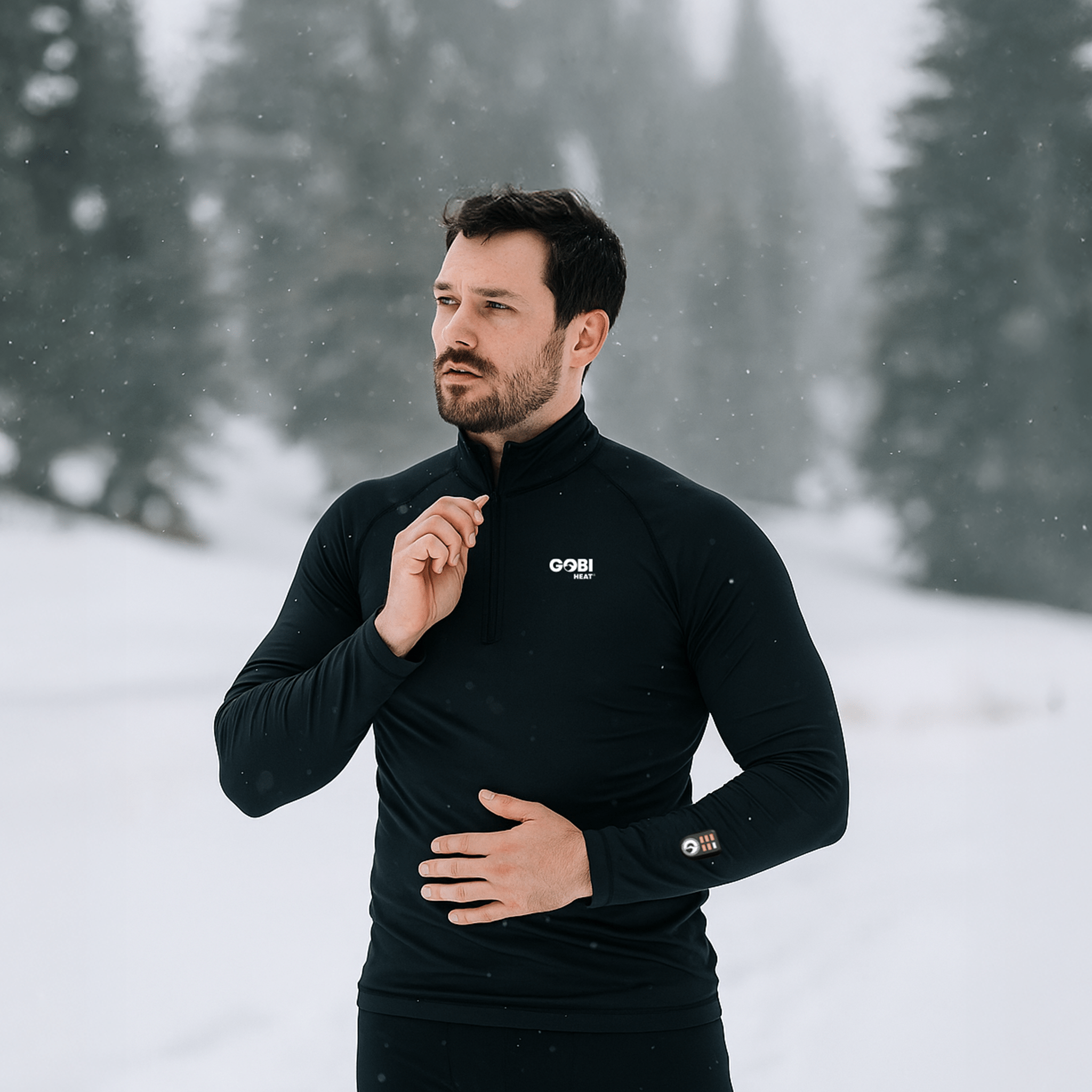 FlexCore Men’s Heated Base Layer Shirt - Dual Control - Broomfitters