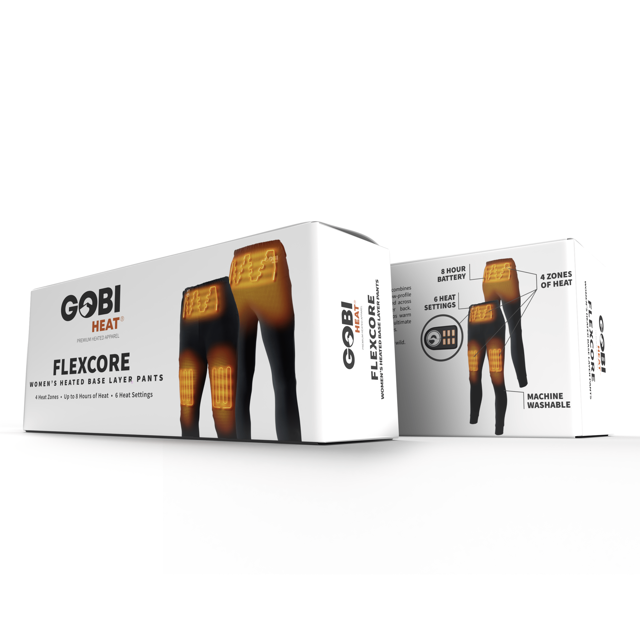 FlexCore Women’s Heated Base Layer Pants – Gobi Heat® - Dual Control - Broomfitters