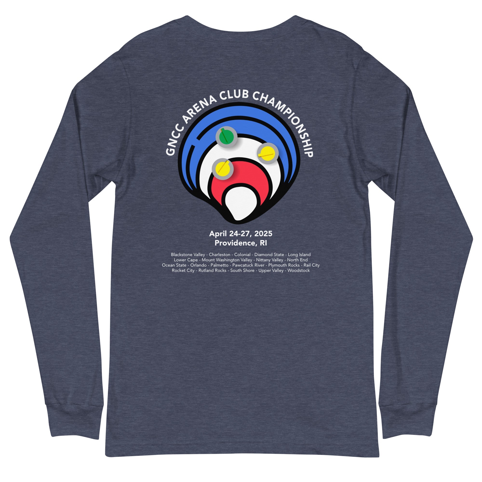 GNCC 2025 Arena National Championships - Rhode Island Unisex Long Sleeve Tee - Broomfitters