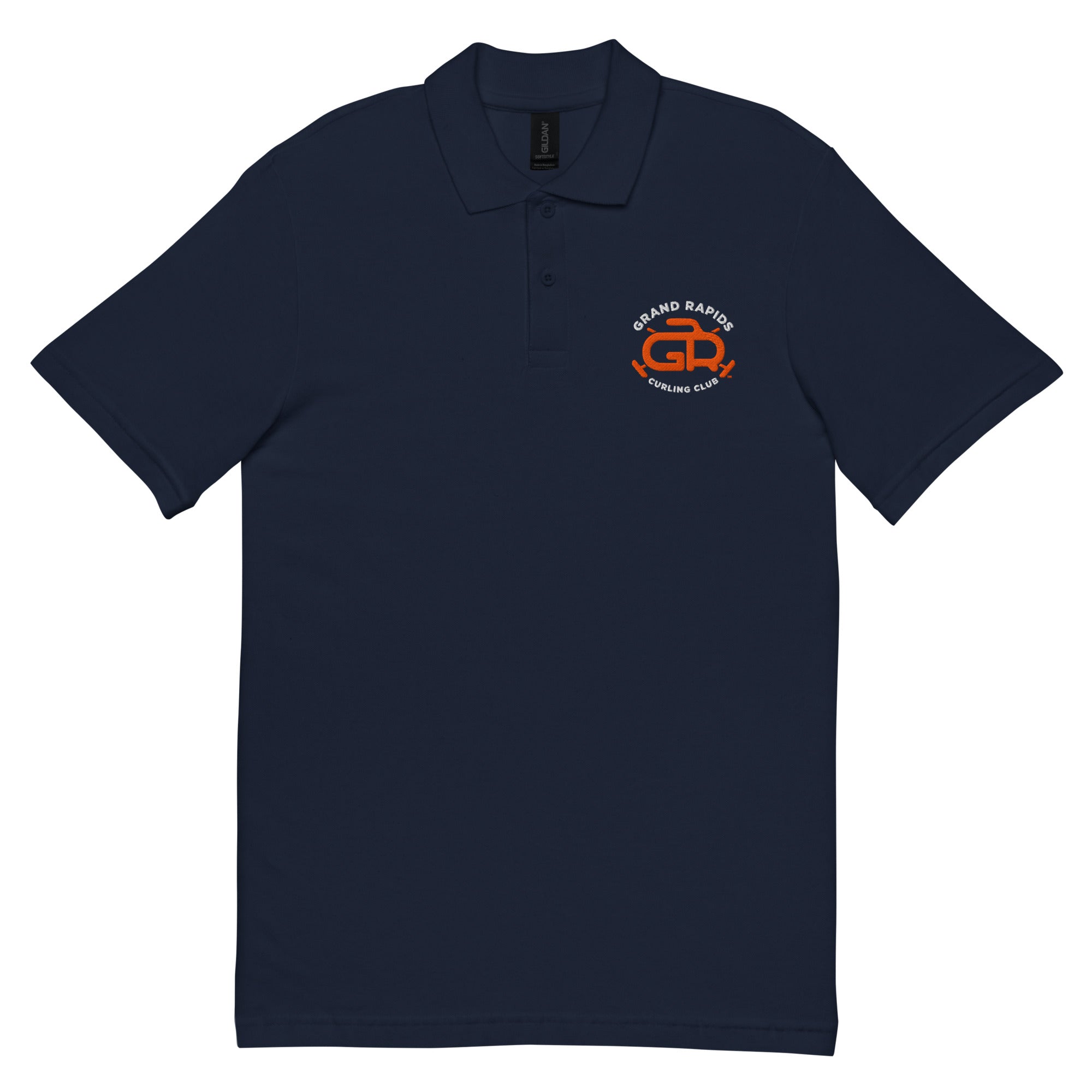 Grand Rapids Curling Unisex pique polo shirt - Broomfitters