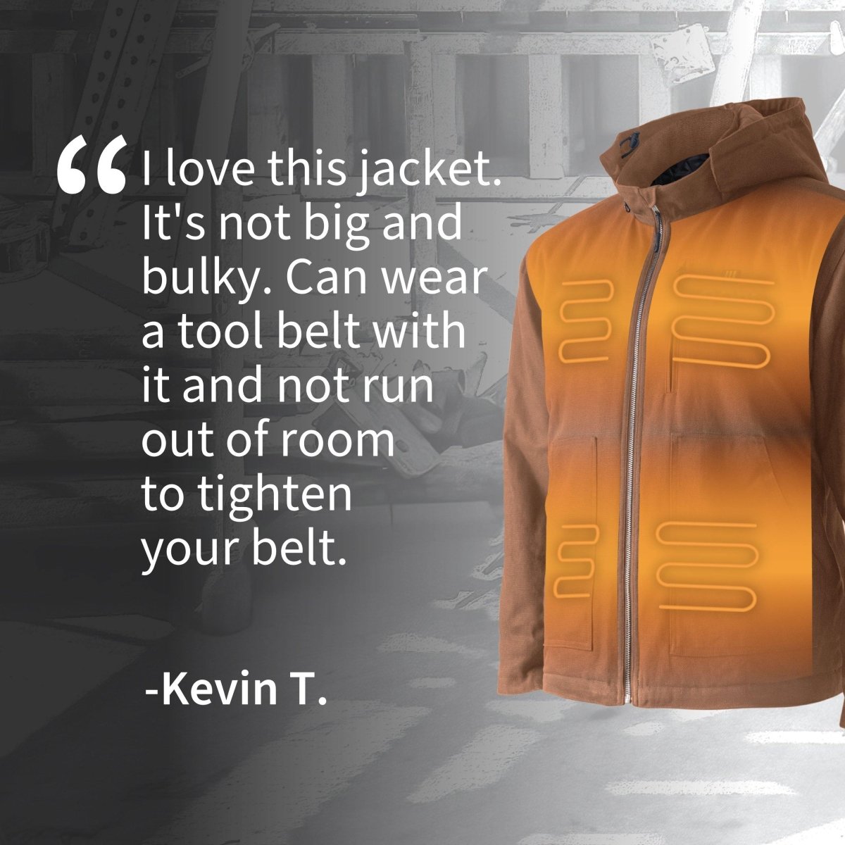 Grit Mens Heated Workwear Jacket - Broomfitters