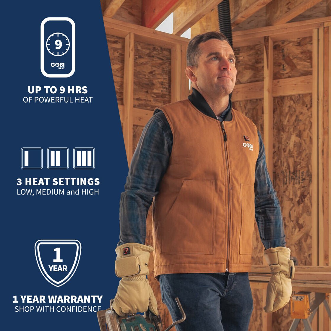 Ibex Men's Heated Workwear Vest - Broomfitters