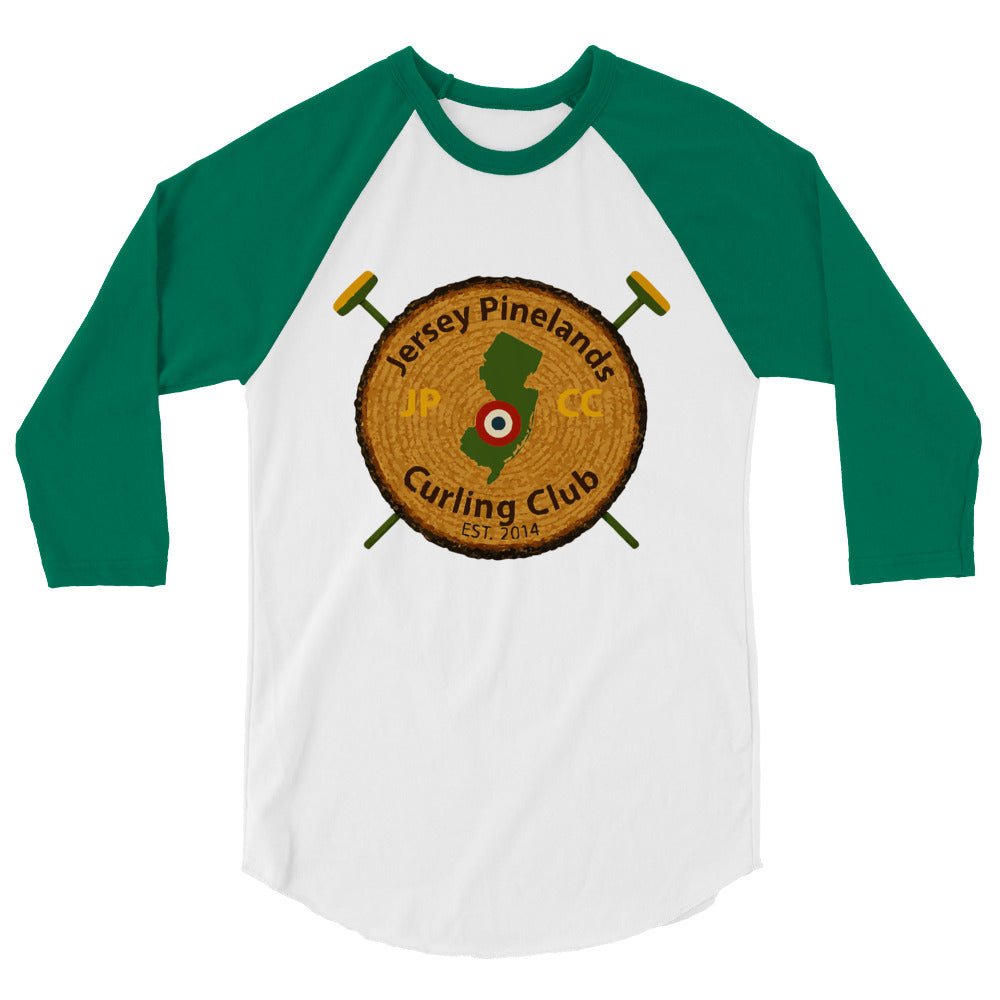Jersey Pinelands Curling Club 3/4 sleeve raglan shirt - Broomfitters