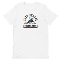 Last Chance Curling Male Logo Unisex t-shirt - Broomfitters