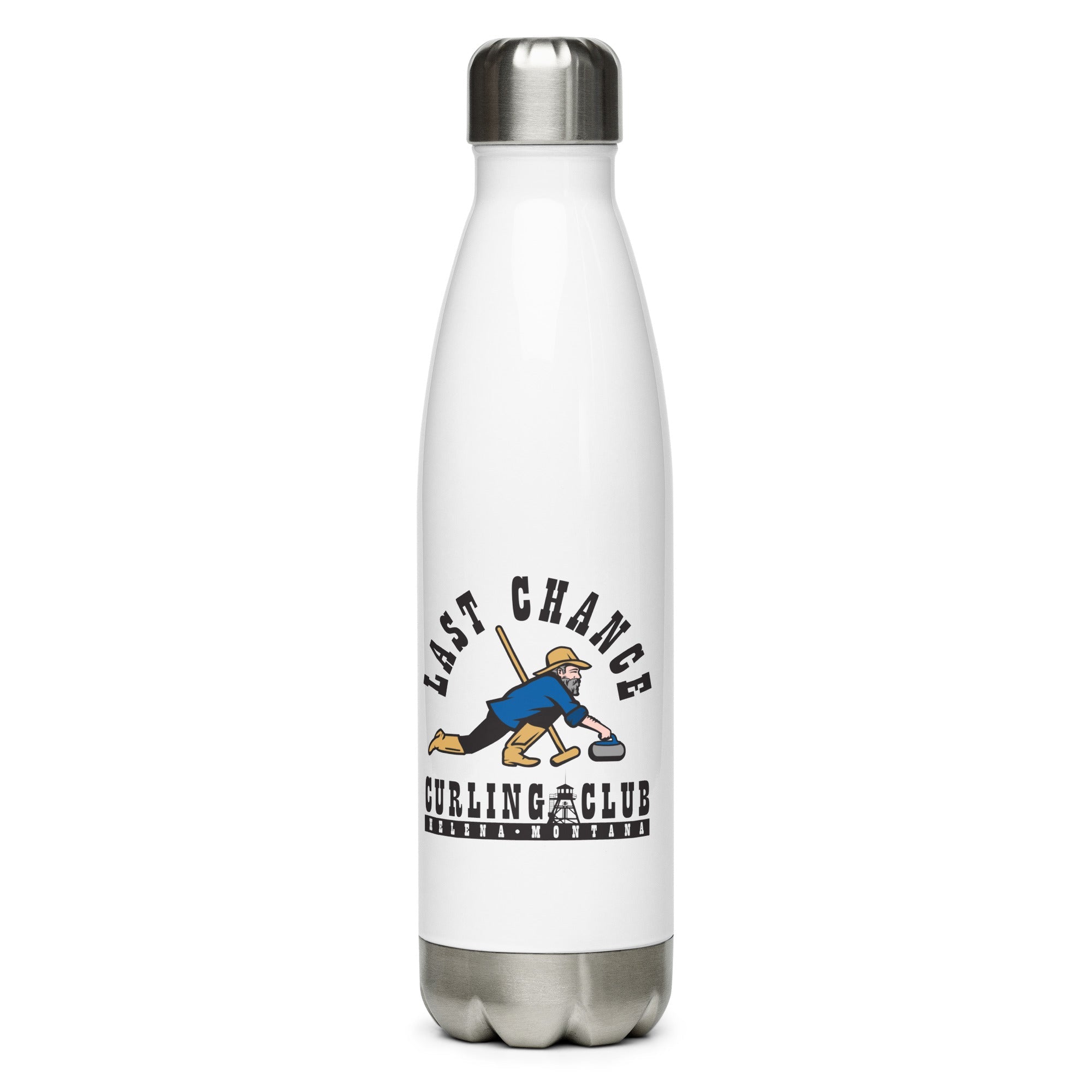 Last Chance Curling Stainless steel water bottle - Broomfitters