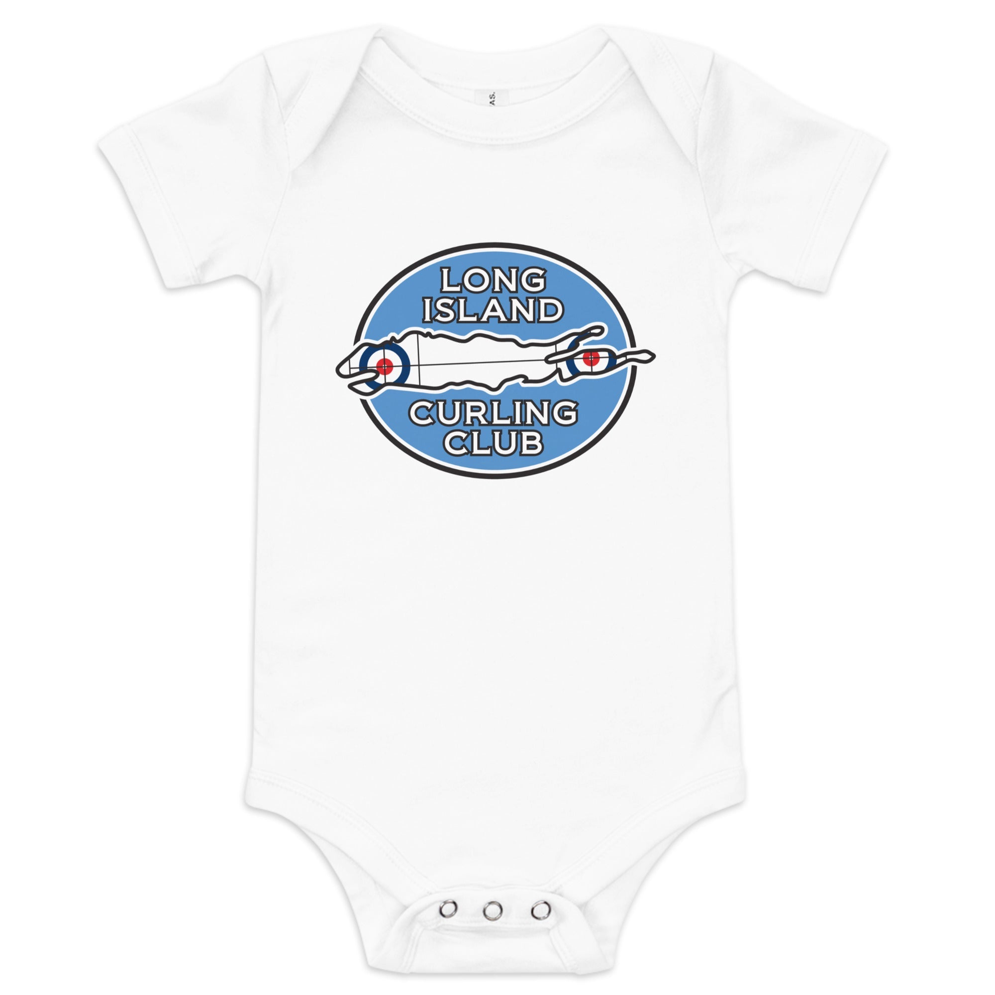 Long Island Curling Baby short sleeve one piece - Broomfitters